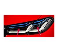 Per BMW Serie 5 G30 G38 2018-2022 Luci Per Auto Gruppo Faro Automatico Aggiornamento Più Recente M5 Concorso Design Lampade Anteriori Proiettori Fari Retromarcia(17-20 Type C)