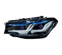 Per BMW Serie 5 G30 G38 2018-2022 Luci Per Auto Gruppo Faro Automatico Aggiornamento Più Recente M5 Concorso Design Lampade Anteriori Proiettori Fari Retromarcia(17-20 Type B)