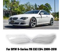 Per BMW Serie 6 M6 E63 E64 2008-2010 Paio Cover Lente Copertura Faro Anteriore