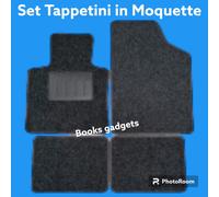 Per Bmw Serie 7 da 2001-2008 Set Tappetini Moquette Adattabili C/Battitacco Neri