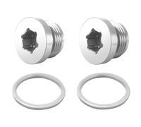 Per BMW Termostato motore | E92 E93 E91 E60 E82 F10 F30 F20 X3 F25 E84 X1 M3 M4 Kit tappo coperchio alloggiamento termostato olio motore(Silver-Plug)