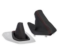 PER BMW X1 E84 2009-2015 automatico CUFFIA LEVA CAMBIO FRENO A MANO FILI ROSSI