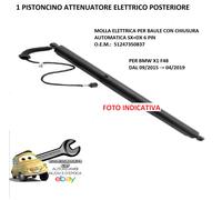 Per Bmw X1 (F48) 09/2015-04/2019 Pistoncino Elettrico Post C/Chiusura Automatica