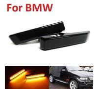 Per BMW X5 E53 1997-98 E36 LCI COPPIA FRECCE LATERALI FUME' PROGRESSIVE A LED