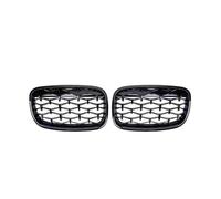 Per BMW X5 E70 X6 E71 2007 2008 2009 2010 2011 2012 2013 2014 Griglie Superiori Paraurti Anteriore Delle Auto Griglia Da Corsa Griglia anteriore del cofano(Diamond-Glossy Black)