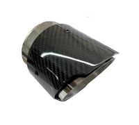 Per BMW X5 F15 E70 X6 F16 Punta Di Scarico Marmitta Tubo In Fibra Di Carbonio Opaca 86mm Ingresso 1 Pz Terminale Scarico Auto(Glossy silver 1)