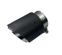 Per BMW X5 F15 E70 X6 F16 Punta Di Scarico Marmitta Tubo In Fibra Di Carbonio Opaca 86mm Ingresso 1 Pz Terminale Scarico Auto(Matte silver 1)