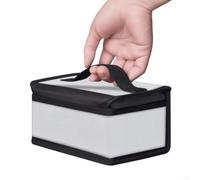 per borsa Termica per 3 Strati Design 3D per borsa Termica(silver) | Fibra di vetro resistente, protezione antincendio, stoccaggio sicuro, minimizza rischi, chiusura efficace