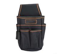 per borsa Utensili 600D Impermeabile con 12 Tasche Multiple per Elettricisti - Bauletto Multiuso Grande Capacità Base Rigida Arancione