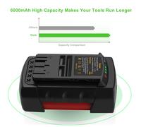 Per Bosch 36V BAT810 BAT836 BAT837 GSA GBH GSB GSR GKS GBA 36 V-Li 6AH Batteria