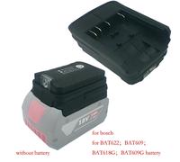 Per Bosch Adattatore Batteria 18V Convertitore Uscita USB con Torcia 45 Lumen