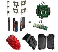 Per Bosch BAT618 alloggiamento di ricambio per batteria da 18 V, custodia in plastica con circuito stampato per celle da 10 x 21700, kit di riparazione senza celle a batteria, compatibile con BOSCH