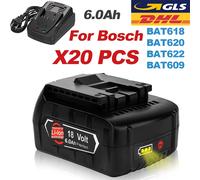 Per Bosch BAT618 Batteria 18V 6.0Ah Strumento Al Litio Batteria Ricaricabile Per Bosch BAT622 BAT620 BAT609 BAT610G GBA GSR