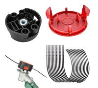 Per Bosch F016800431 Trimmer Line, Bobina Decespugliatore per Bosch AFS 23 a 37 decespugliatori, con copertura bobina F016F04841 e testa di taglio F016F04839, 37 cm × 3,5 mm (10 linee 1 copertura 1