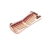 per Bow Split Tastiera Ergonomica Wireless Bluetooth Tri-Mode - Tastiera Ricaricabile Carino Pastello per Laptop Tablet PC, Design Confortevole da Polso, Interruttore Multi-Dispositivo (Rosa)