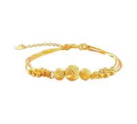 Per Bracciale Collegato Anelli Tre Livelli "Tre Mondi" per Studentesse: un gioiello di mano alla moda e versatile, decorato con perline rotonde Classico Bracciale Colori Bracciale Donna Gioielli