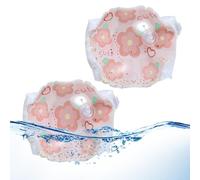 per braccio, un paio di salvagenti da piscina con paillettes scintillanti