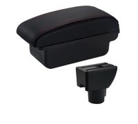 Per Bracciolo Auto Per Hyundai Per Getz Scatola Portaoggetti Per Console Centrale MTVTFECEWG(A1 Red Line No USB)
