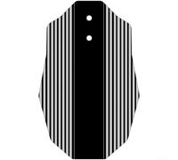 Per Brompton - Estensione per parafango pieghevole per bicicletta, materiale Pp5, anteriore e posteriore, con striscia di sicurezza riflettente, facile da installare, colore nero (ruota anteriore