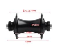 Per Brompton Mozzo Anteriore Compatibile 20 Fori O L D 74mm con Lega di Allumini