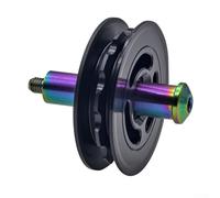 Per Brompton - Tendicatena pieghevole per bici e kit di bulloni con ruota guida in nylon e puleggia 11T (diametro interno 10 mm)