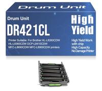 Per Brother DCP-L8410CDW Unità tamburo compatibile con tamburo di imaging DR421 lta capacità Per Brother HL-L8260CDW HL-L8360CDW MFC-L8690CDW MFC-L8900CDW 30000 pagine,1PC-Black