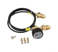 Per BS 341 No 3 Ricarica Tubo Adattatore Per Cilindri Argon 90cm Ad Alta Pressione In Acciaio Inox E 150cm Opzioni Tubo Nero (Stile 5)