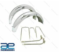 Per BSA A10 Road Rocket Set Di Parafanghi Cromati Con Supporti Modello 1956
