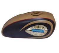 Per BSA A65 2 Gallone D'Oro & Nero Carburante Benzina Gas Tank 1968-69 Con Aes