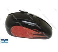 Per BSA A65 2 Rosso & Nero Dipinta Carburante Benzina Gas Serbatoio 1968-1869