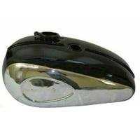 Per BSA A65 Star Twin 650CC 1962-72 Serbatoio Carburante Nero Cromo + Tappo