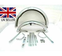 Per BSA A7 A10 Goldstar Super Rocket Alluminio Parafango Set Con Fermi