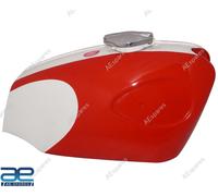 Per BSA B25 B44 Stella Fuoco Tiro Rosso Bianco Acciaio Benzina Serbatoio Aes