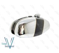 Per BSA B25 B50 TR25 1971-73 D355 Cromo E Nero Alluminio Carburante Gas Tank @