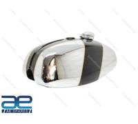 Per BSA B25 B50 TR25 1971-73 D355 Serbatoio Del Gas In Alluminio Cromato E Nero