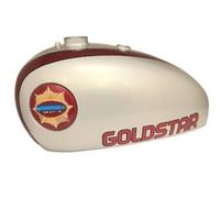 Per BSA Color Oro Stella 4 Gallone Argento E Rosso Dipinta Benzina Gas Tank +