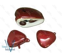 Per BSA Goldstar 4 Galloni Candy Apple Serbatoio Benzina Rosso + Serbatoio Ol...