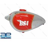 Per BSA M20 Civil Modello Rosso & Cromo Dipinta Benzina Carburante Gas Tank S2u
