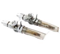 Per Bsa Serbatoio Benzina Gas Tap A Riserve Ottone Cromo 1/4" X 1/4" Coppia @VD