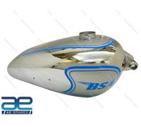 Per BSA ZB32 Gold Star Blu E Argento Verniciato Cromo Serbatoio Benzina 1950 AEs