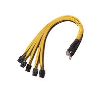 Per BTC Miner Litecoin Computer Cavo di Alimentazione S7 S9 per 5x PCI-e 6pin GPU Scheda Grafica Splitter Cavo di Alimentazione 40 cm
