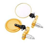 Per Buell Cyclone 1125CR 1125R M2 X1 XB12 Ulysses XB12X 7/8 "22mm Universale Del Motociclo Specchi Retrovisori Maniglia Bar End compatibili(Oro)