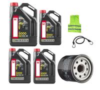 PER BUELL ULYSSES XB12X TAGLIANDO PER MOTO CAMBIO OLIO 10W40 5000 4T+FILTRO OL