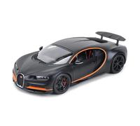 Per Bugatti Chiron 1:18 Veicolo Pressofuso Modello Statico Da Collezione Nero Sportivo(Black)