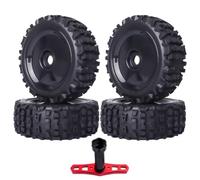 Per Buggy Tire Per Arrma Per Typhon Per Losi 8IGHT 1/8 Rc Parte | Preincollato 1/8 Per pneumatici inserti in schiuma, pronti l'installazione corse e corse fuoristrada Rc Pneumatici Set