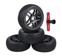 Per Buggy Tire Per Arrma Per Typhon Per Losi 8IGHT 1/8 Rc Parte | Preincollato 1/8 Per pneumatici inserti in schiuma, pronti l'installazione corse e corse fuoristrada Rc Pneumatici Set