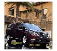 Per Buick GL8 MPV 1 32 In Lega Modello Di Auto Della Polizia Suono Luce Tirare Indietro Bambini Collezione Regalo Giocattolo(Rosso)