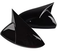 Per Buick Per Regal 2017-2021 Car Side Horn Specchietto retrovisore Copertura Trim Cap Shell Decor Sticker Accessori 1 Set di coperture ricambio(Bright Black)