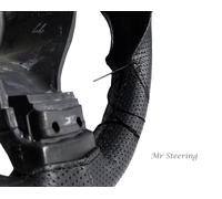 Per Buick Roadmaster Riviera 49-56 Nero Perforata Copertura Del Volante IN Pelle