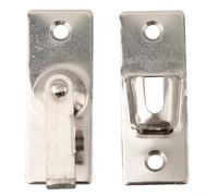 Per bulloni di bloccaggio per porte scorrevoli con gancio con fibbia a 90 gradi in acciaio inossidabile 304, con rotazione di 360 gradi e adatto per più tipi di porte (argento L)